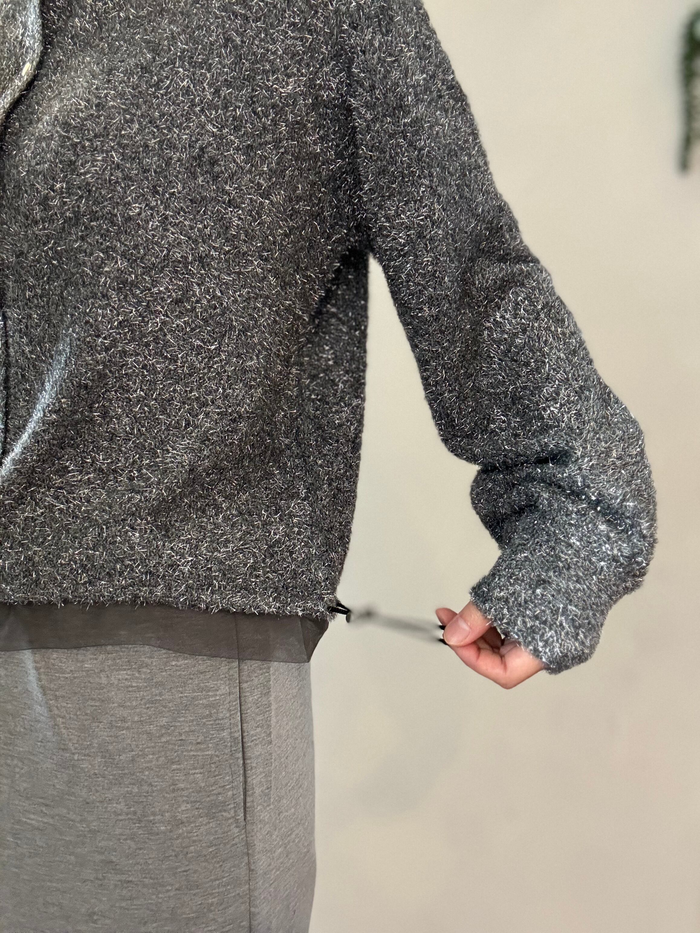 【SELECT】キラキラニットチュールカーディガン