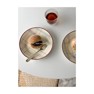 Gien ジアン / “BRIGITTE” ハンドペイントのデザートプレート a