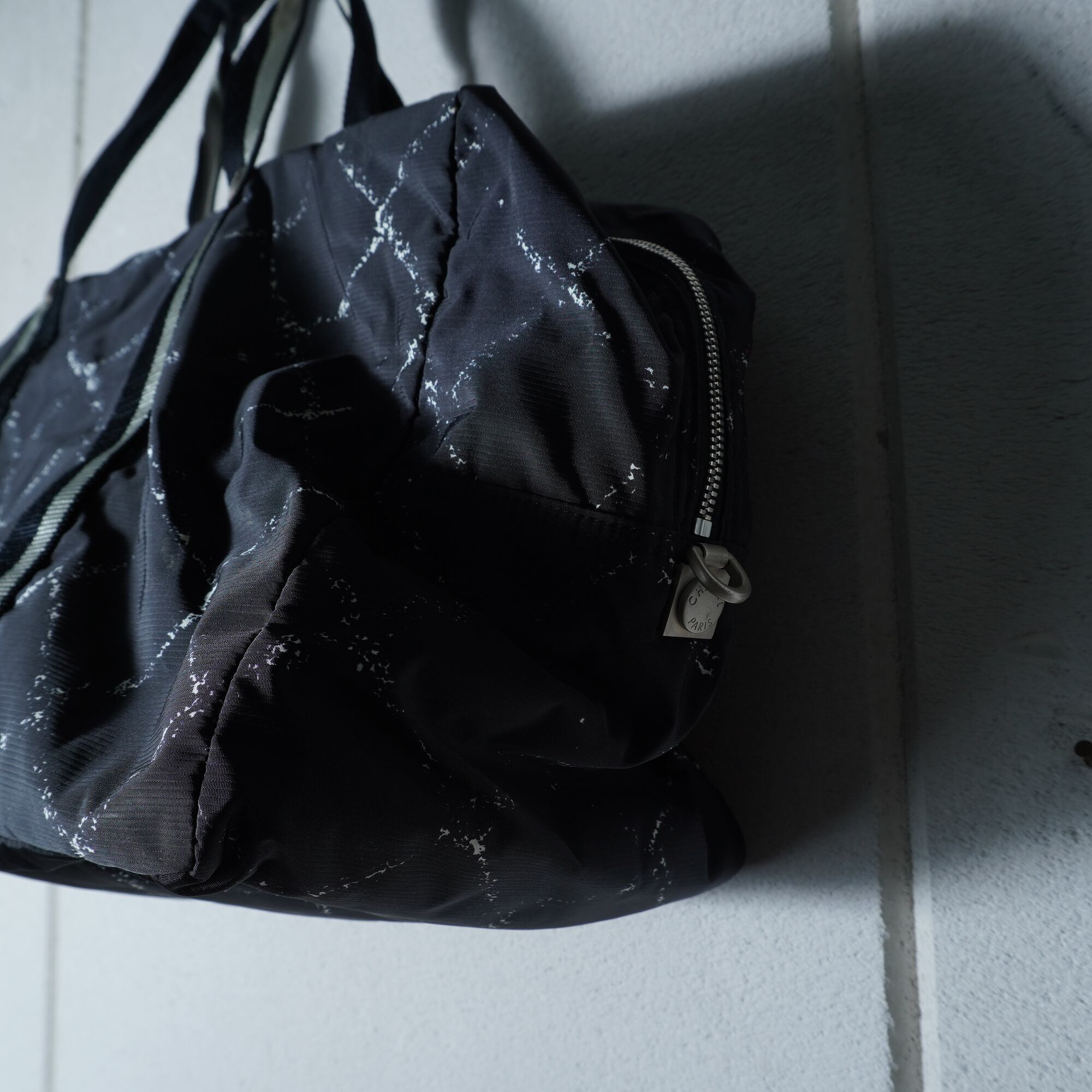 CHANEL】シャネル 旧トラベルラインキルティングパターンナイロン