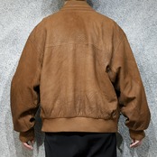 brown leather flight jacket