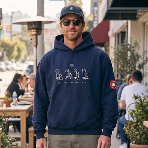 アメリカン グラフィックプリントプルオーバーフーディ　S1567