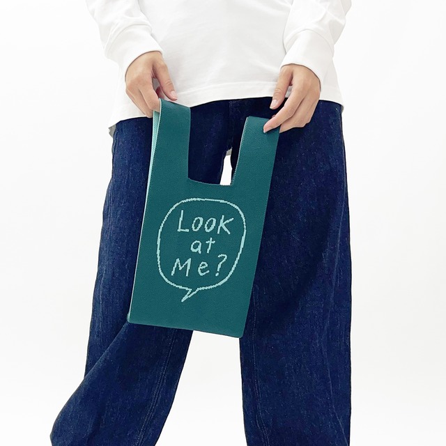 【killdisco】キルディスコ KNIT MINI MARCHE BAG  ドッグ -Look at Me?- ニット ミニマルシェバッグ