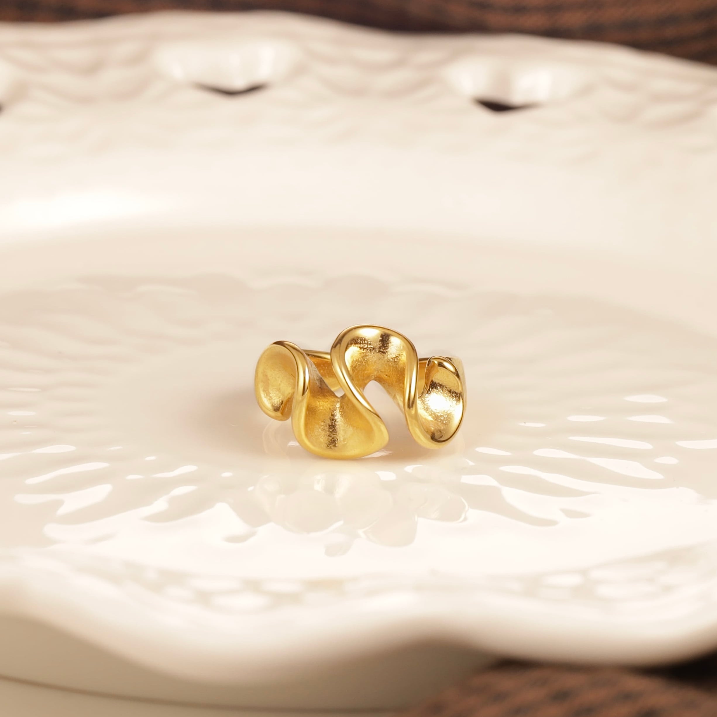 316L girly fril ring #43