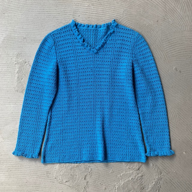 70's Long sleeved knit top