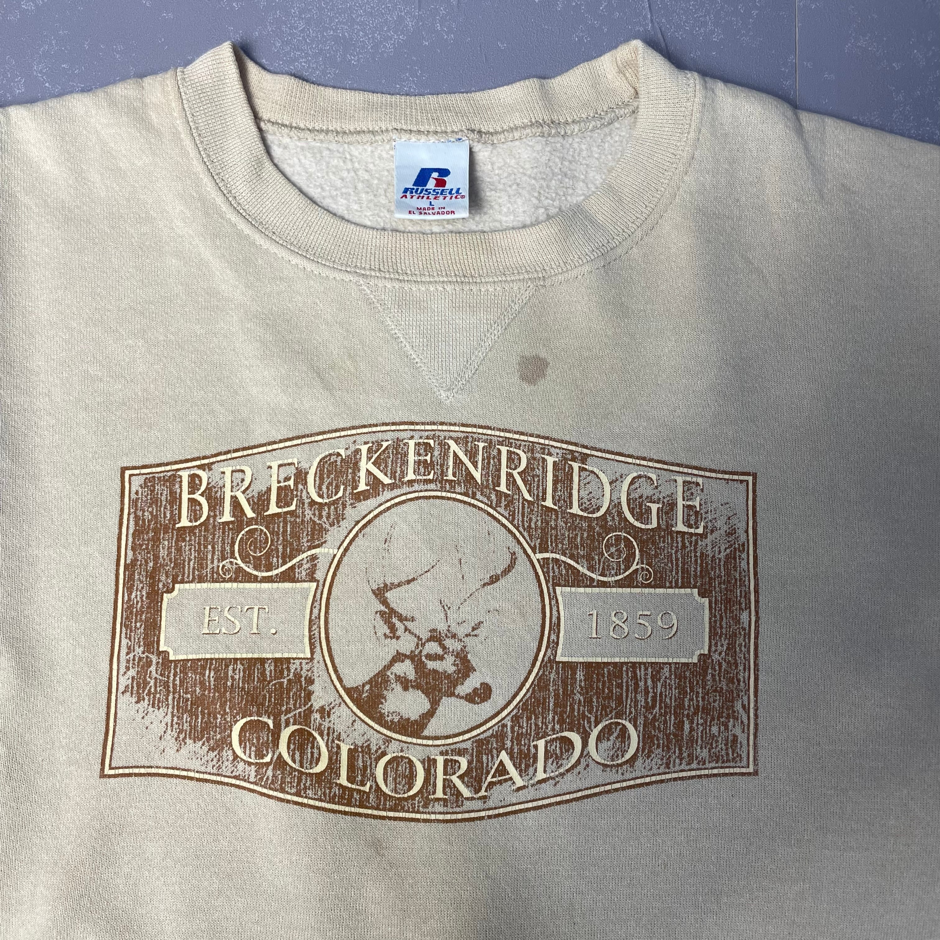 RUSSEL ラッセル BRECKENRIDGE COLORADO プリント スウェット RUSSEL ラッセル BRECKENRIDGE COLORADO プリント スウェット