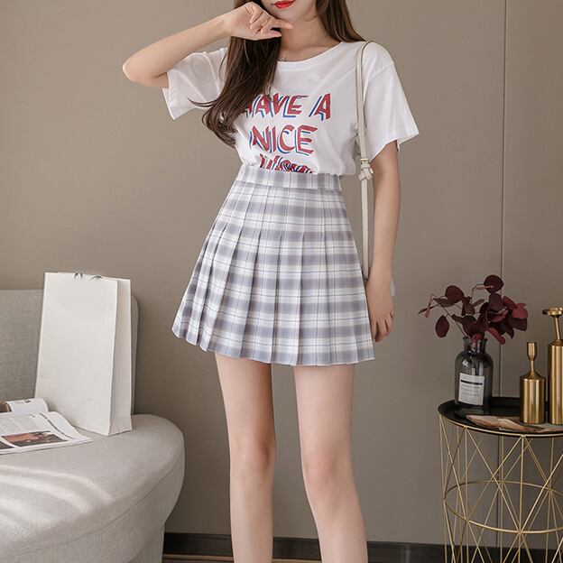 全4色 タータンチェック チェック柄 スカート キュロット ミニスカート