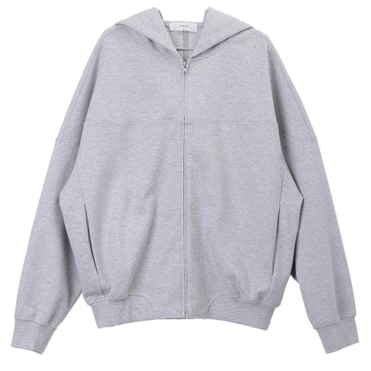 カジュアルスプリット両ジップパーカー　0815