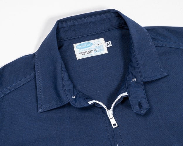 Workers ワーカーズ WORKERS WORKERS(ワーカーズ)～Swing Top, Combed OX, Solid Navy～ | Amboy