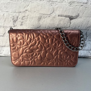 CHANEL シャネル カメリア ココマーク レザー ショルダーバッグ ピンク A-11883