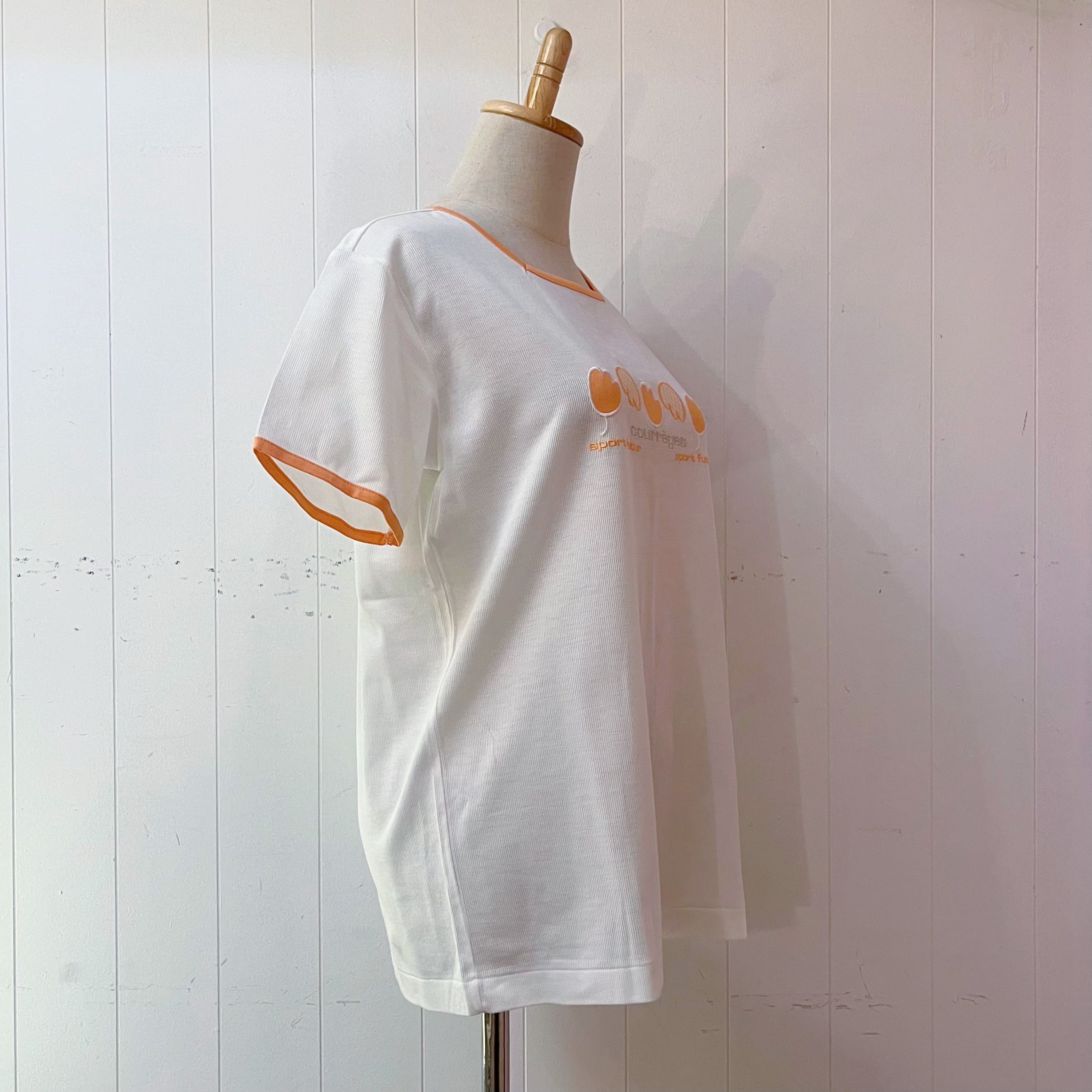 courrèges / tulip applique T-shirt