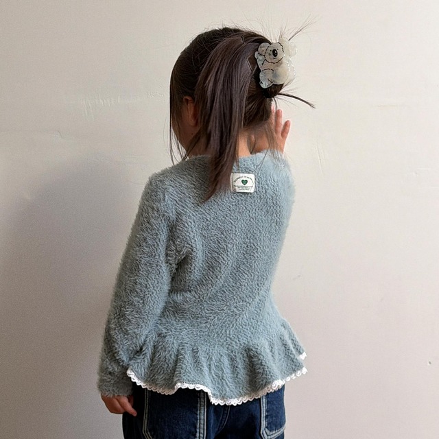 【2点送料無料】«予約»«ジュニアサイズあり»«elly molly» スノーフラワートップス 2colors