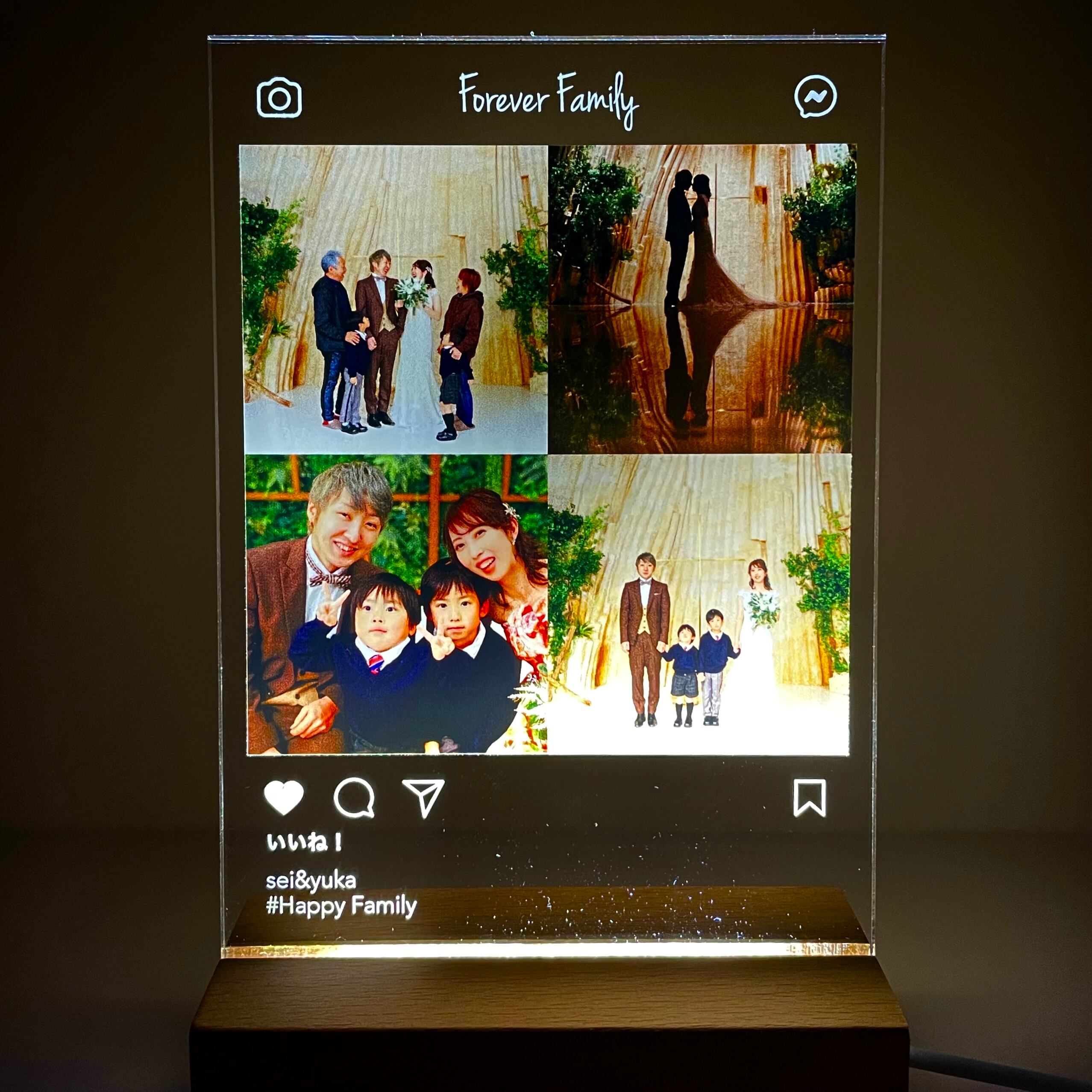 インスタ風で一番人気！夜も輝く一生の思い出【crylA】LED Instagram