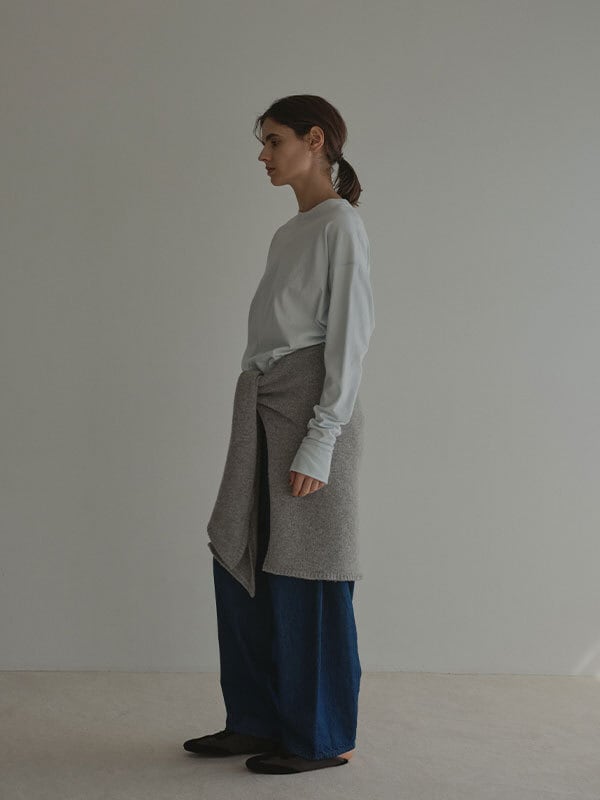 ETRE TOKYO(エトレトウキョウ) レイヤードニットラップスカート