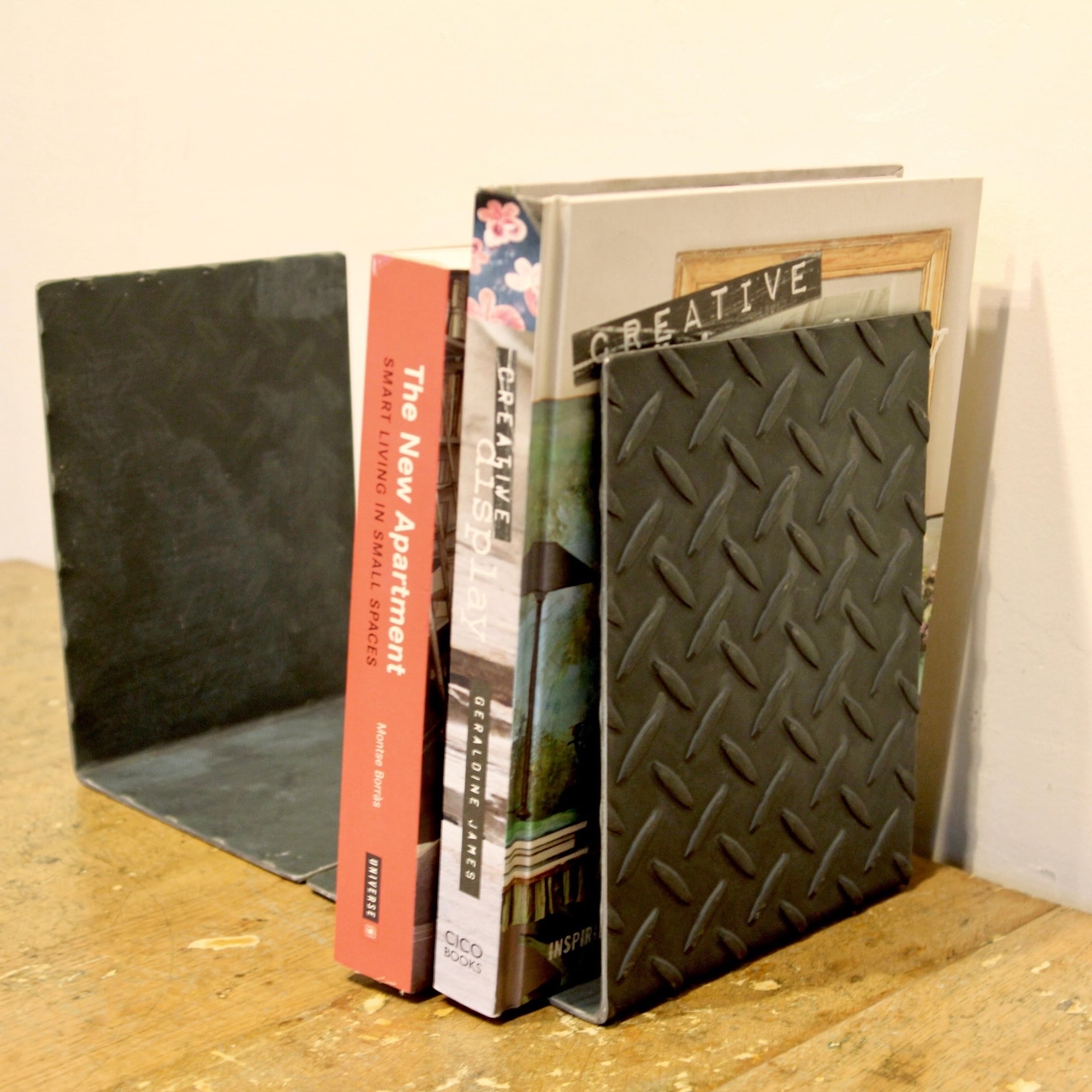 ブックエンド Amazon | Qualsen ブックエンド ブックスタンド 本立て 金属製