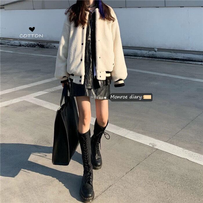 ルーズジャケット オータムウィンターウールトップス 秋物 冬物 モンロー46043177449