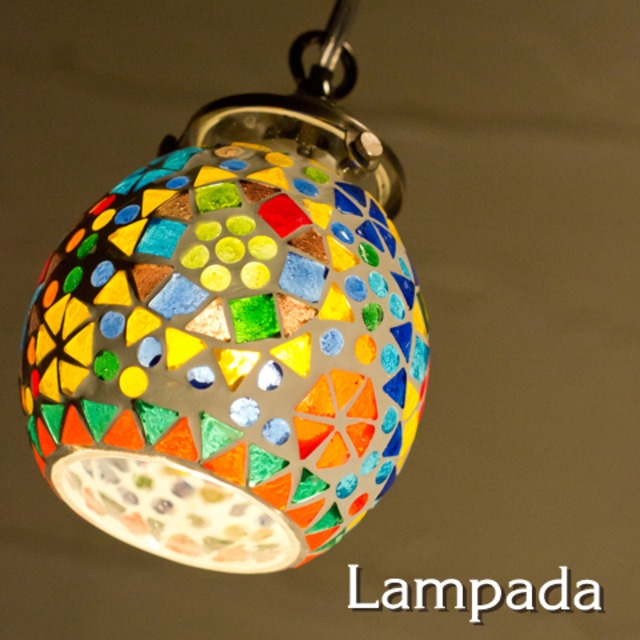 〔新洋電気〕 IDP701　インド・モザイクガラス　ペンダントライト