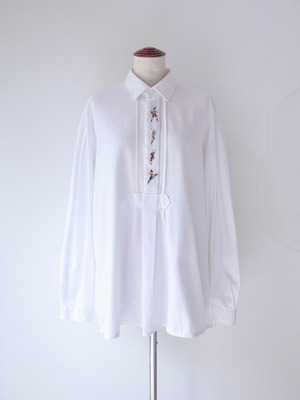 Tyrolean Folk Dance Embroidered Pullover Shirt