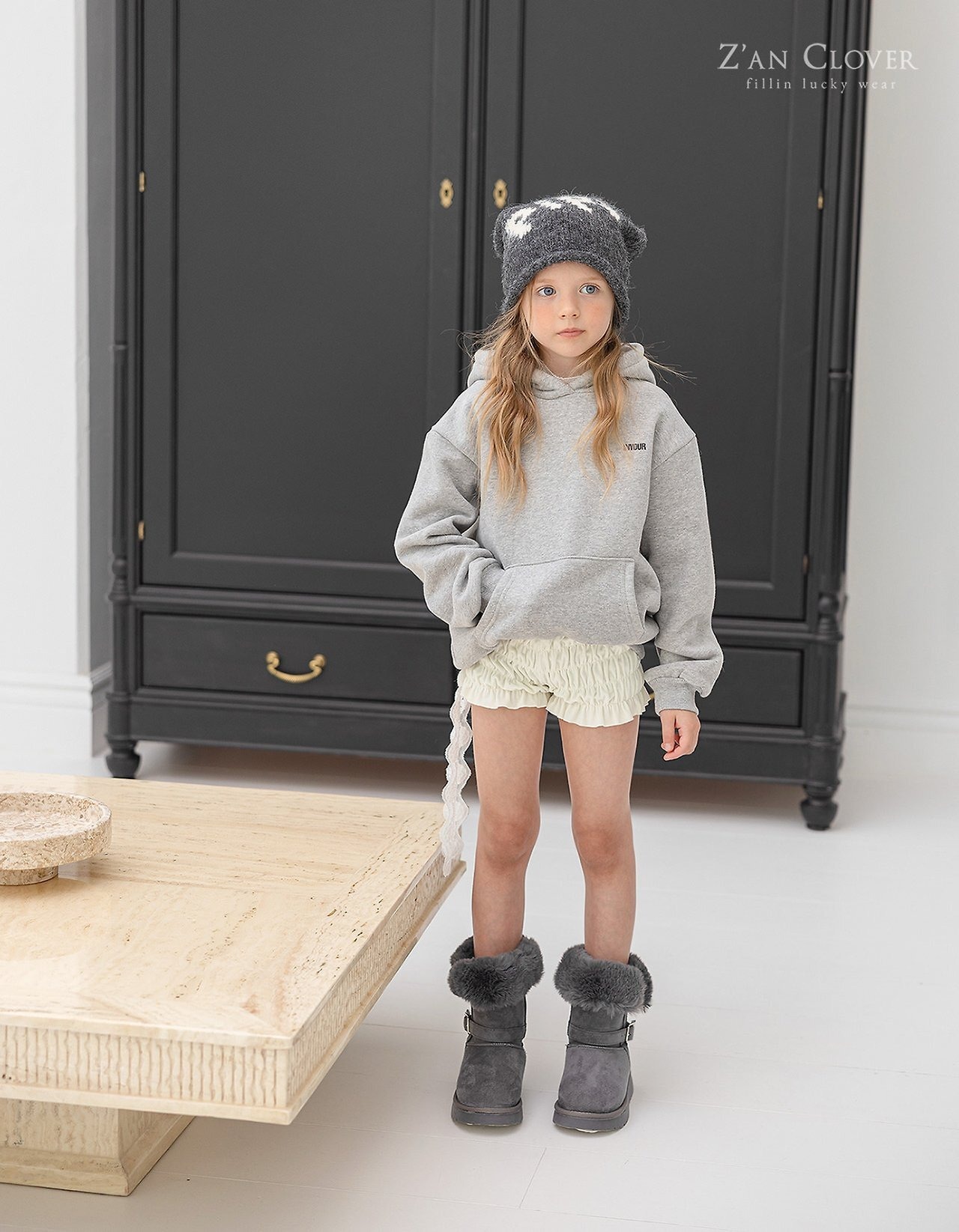 ZAN CLOVER［取寄］velour shirring short pants 26winter