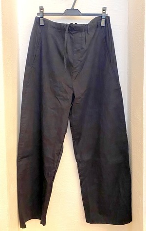 「遠州」Light oz Overdye Poplin Double Knee Wide Easy Pants　Botanical Deep Navy