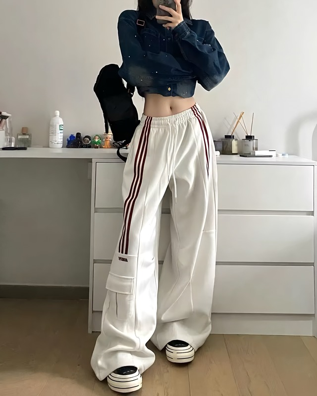 ストライプスウェットパンツ
