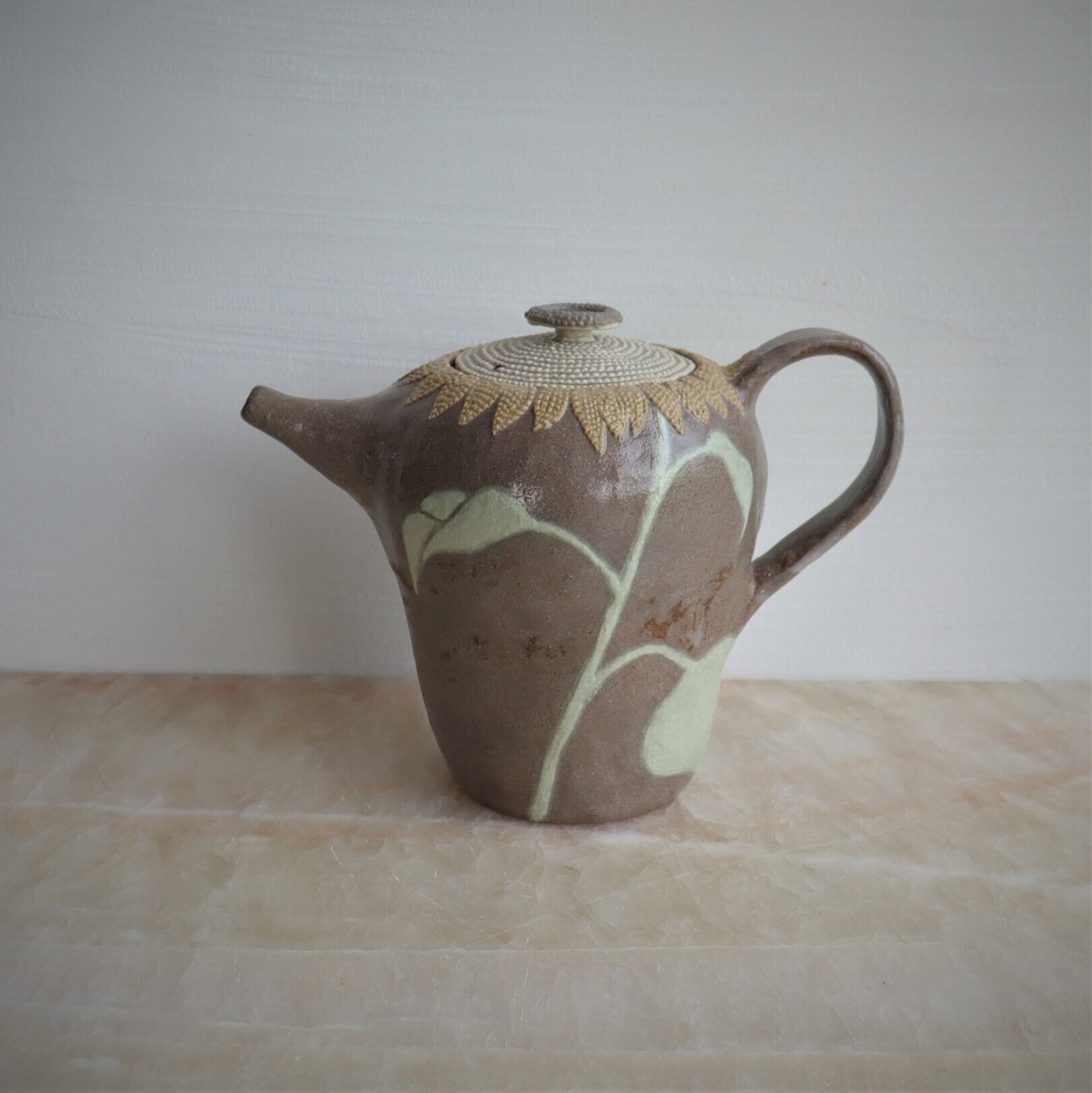 色植縄紋 向日葵ティーポット