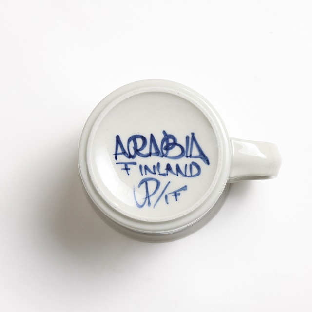 ARABIA アラビア Anemone アネモネ エクストララージマグカップ＆ソーサー - 1 北欧ヴィンテージ