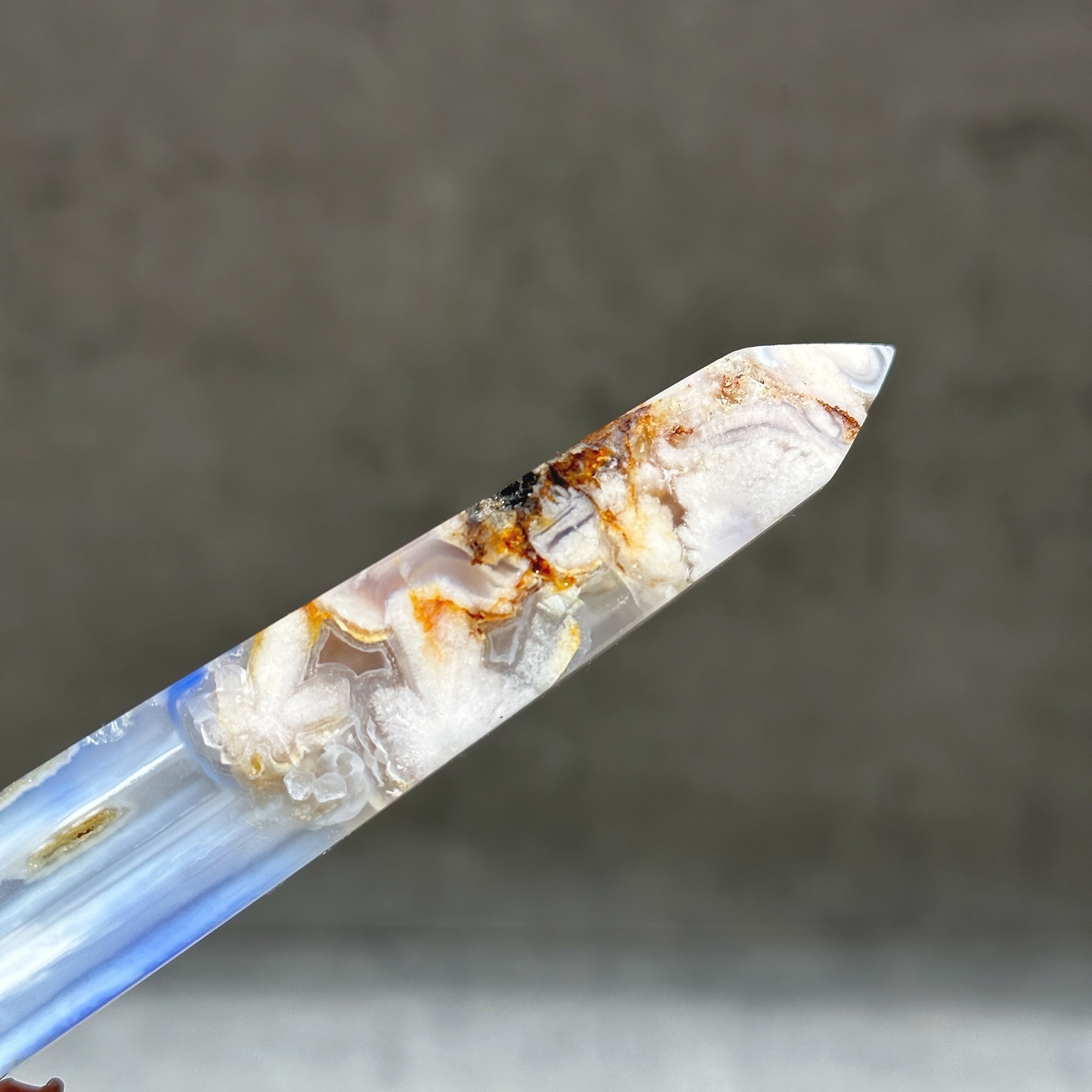 ブルーフラワーアゲート タワー型 04◇Blue Flower agate◇天然石
