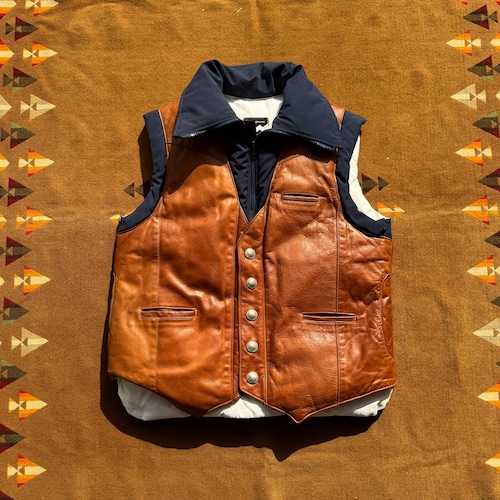 1970's Vintage "Remington West" Leather Vest /42
