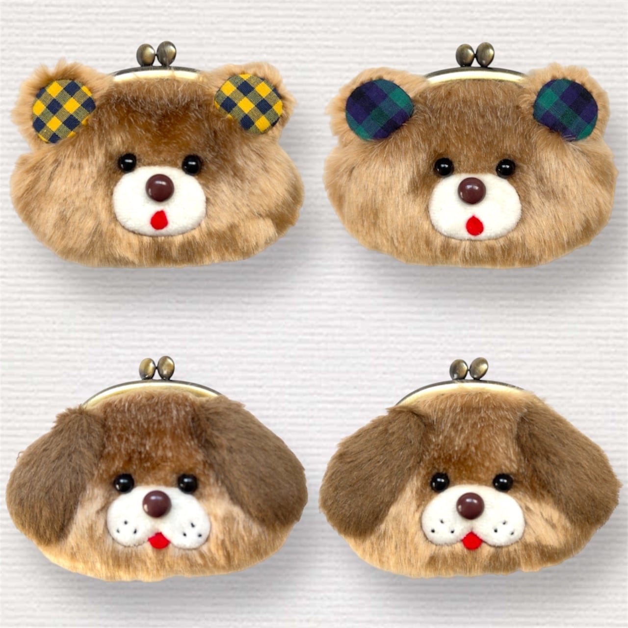 くまのがま口ポーチ チェーン付き | Fabric Party