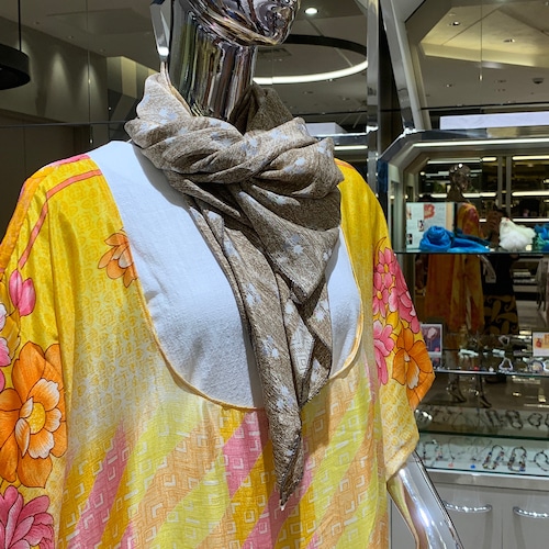 ショール スクエア型 シルクサリー saris-028
