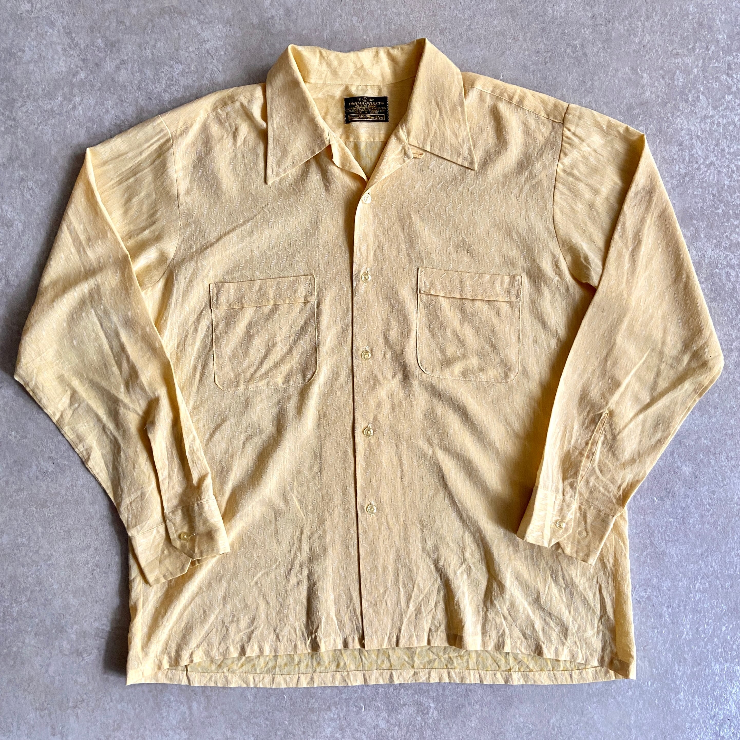 1970s Sears L/S Shirt L Made in Japan H434