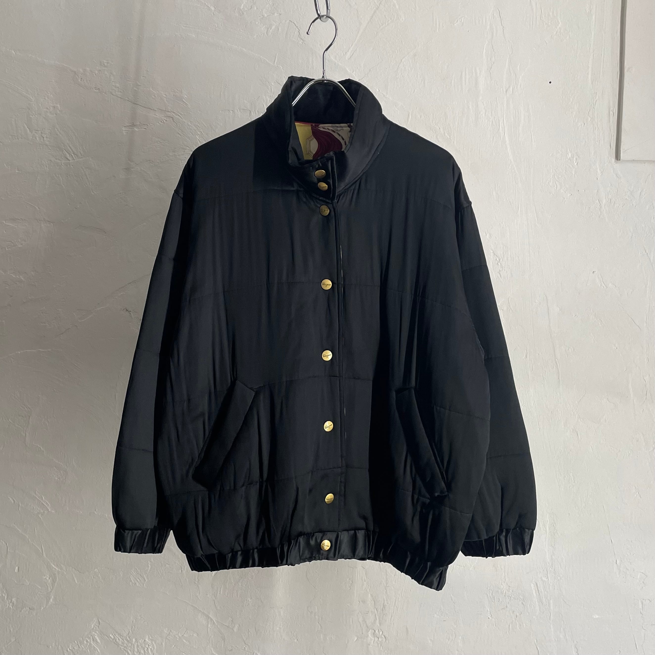 90s Salvatore Ferragamo Padded Silk Blouson ITALY製 | VOLAR