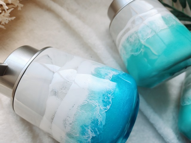 394.オーシャンレジンアート ソープディスペンサー泡タイプ