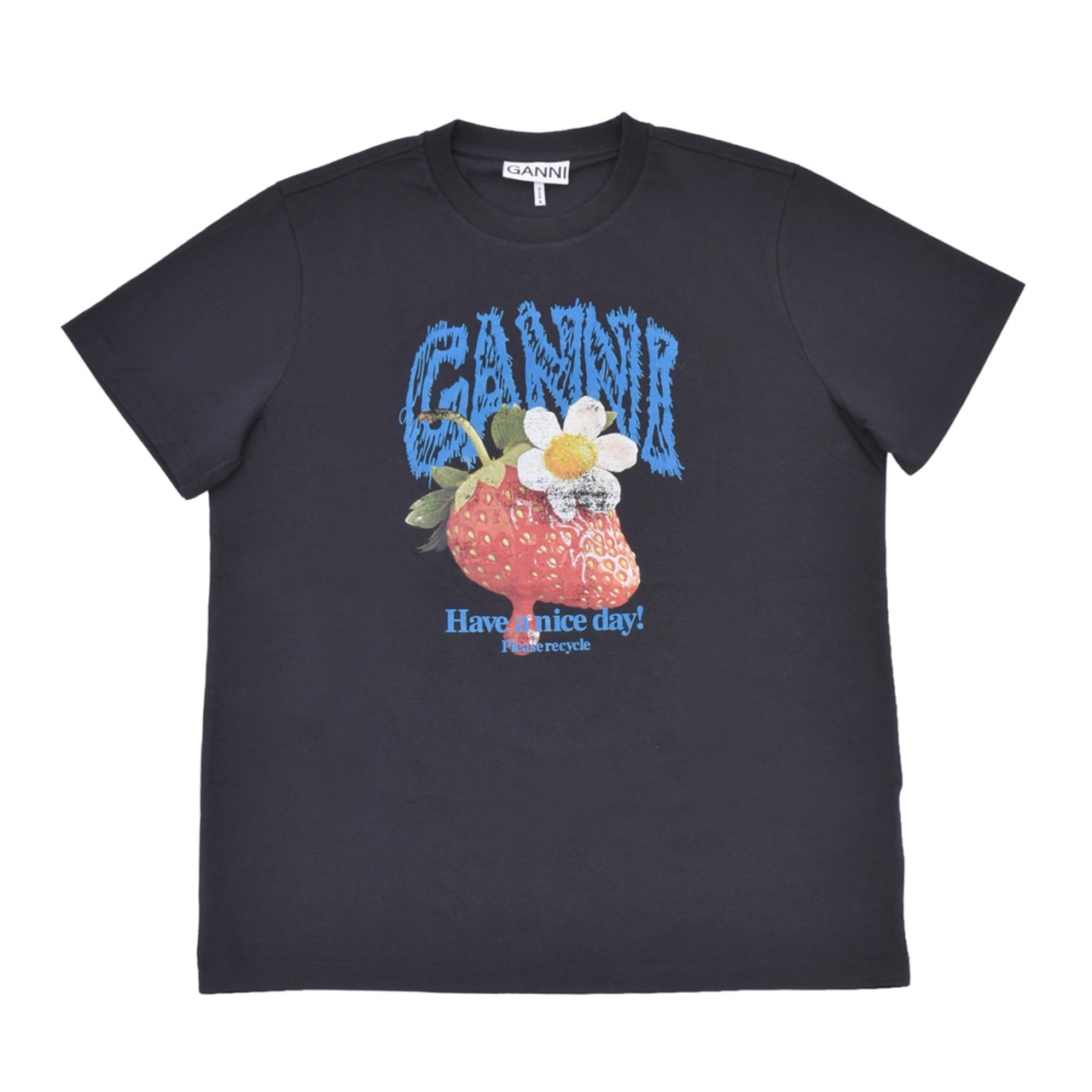【GANNI】Basic Cotton Jersey Strawberry - 1