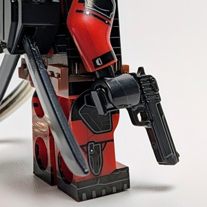 ★ブロックフィギュアキーホルダー★【 Deadpool ( デッドプール ) 】X-MEN / デッドプール&ウルヴァリン / MARVEL〚アメリカン雑貨 アメトイ〛