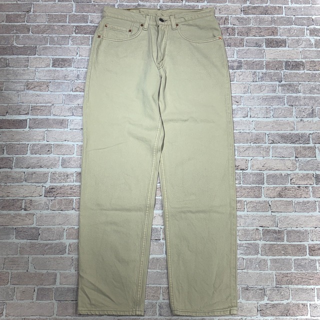 1990s LEVI'S 550 DENIM PANT BEIGE