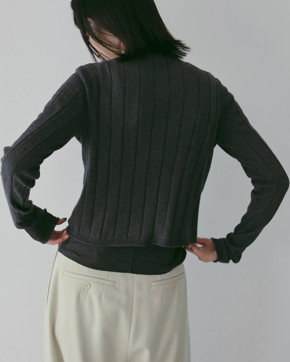anuke 】Cotton Layered Cardigan | valance 福井｜レディース