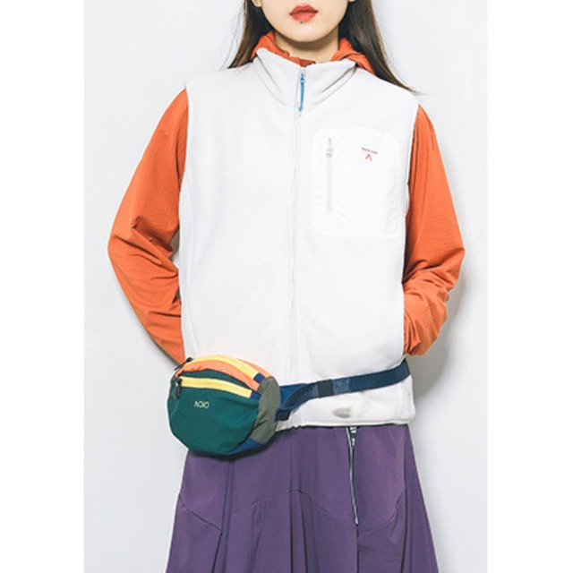 スタンドカラーフリースベスト C00691