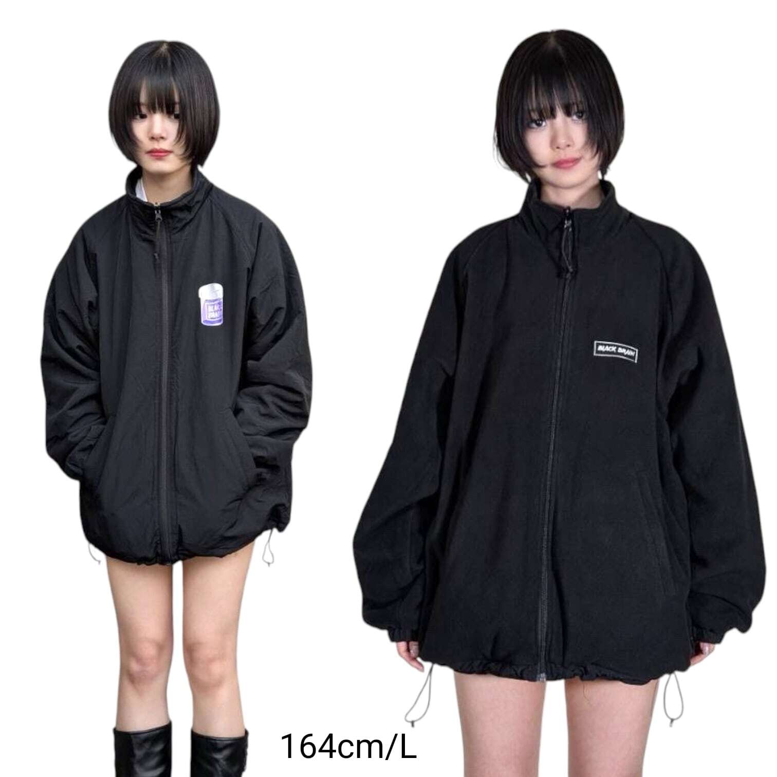 Lean Reversible Boa Jacket | BLACK BRAIN