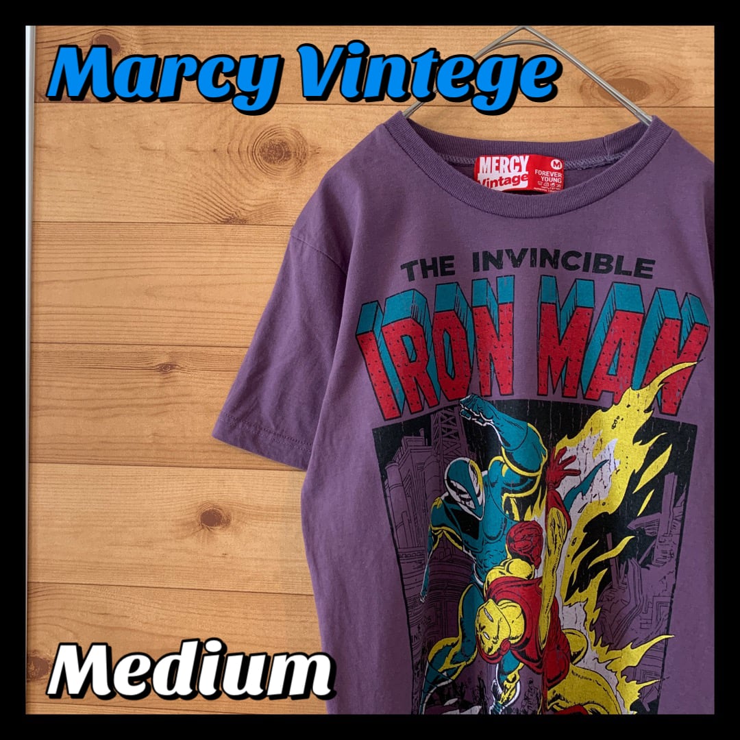 Marcy Vintege】アイアンマン ヒーロー アメコミ Tシャツ マーベル ...