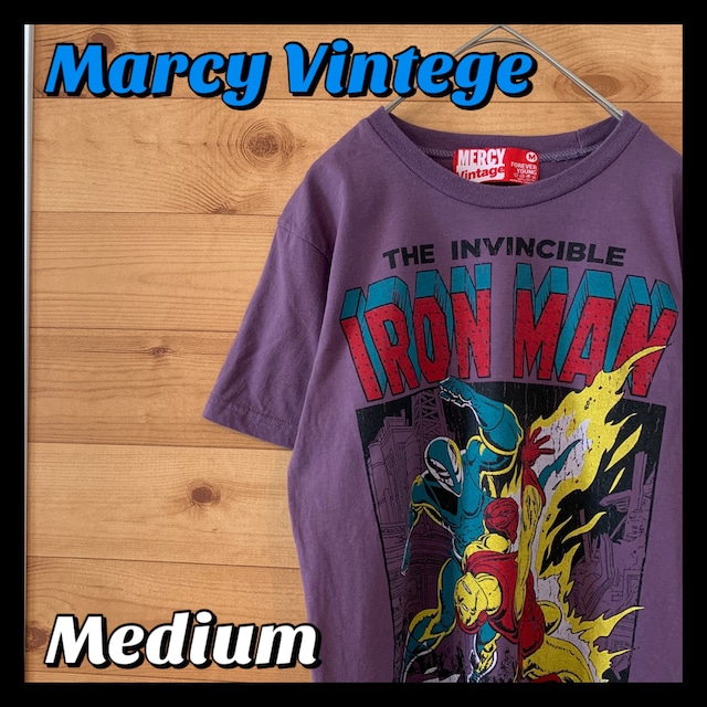 【Marcy Vintege】アイアンマン ヒーロー アメコミ Tシャツ マーベル