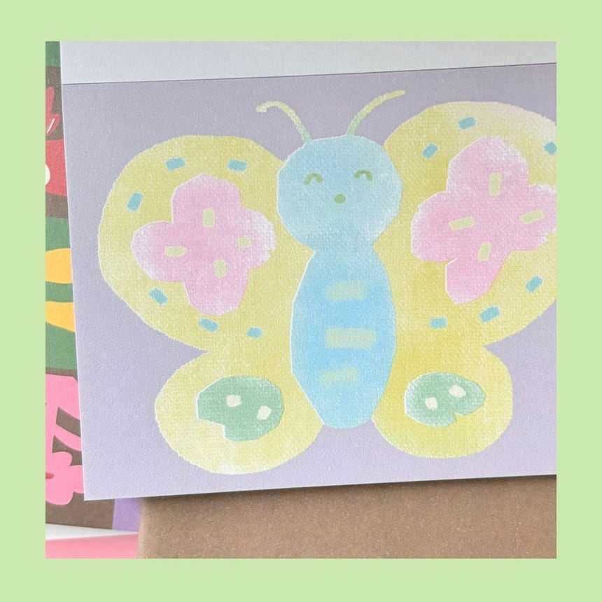 greenyeveryday】メモ帳 memopad butterfly | 韓国文具・雑貨