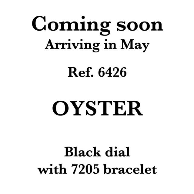 Rolex Oyster 6426 (29*****) Black matte Dial