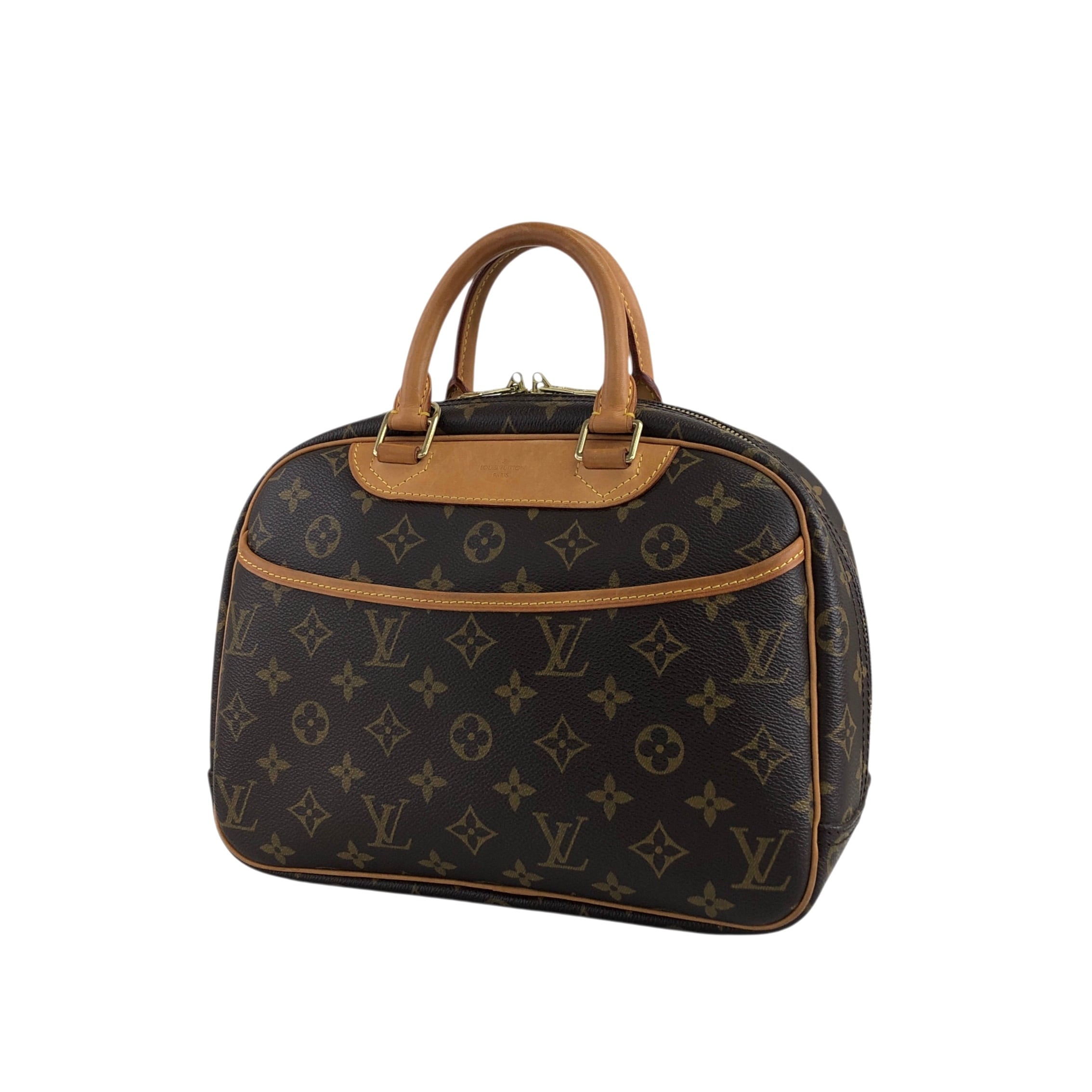 LOUIS VUITTON ルイヴィトン ハンドバッグ ブラウン PVC/レザー