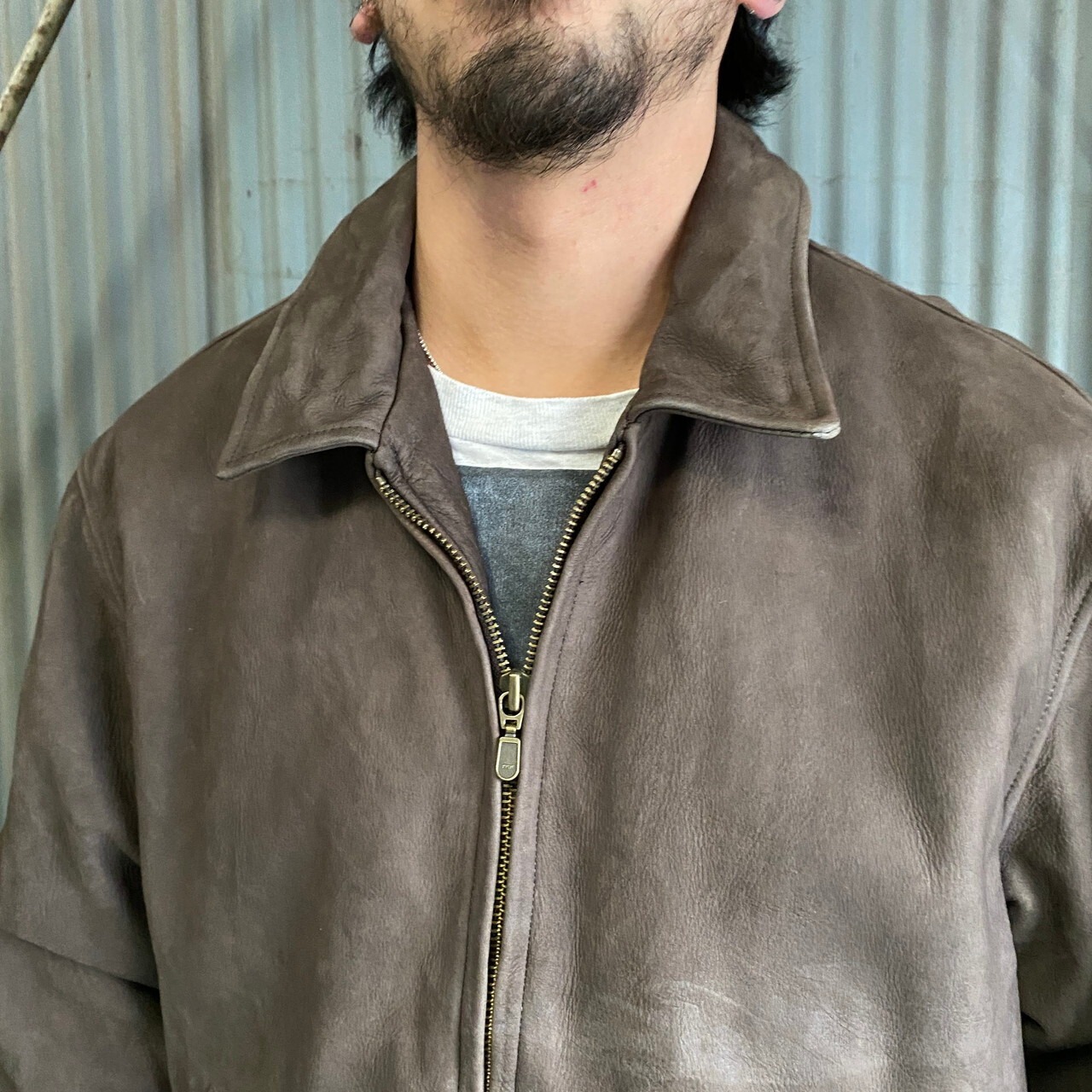 90年代〜 Eddie Bauer エディーバウアー ヌバックレザージャケット 