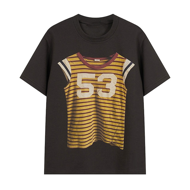 スポーツミックストップスグラフィックTシャツ 3col R02435