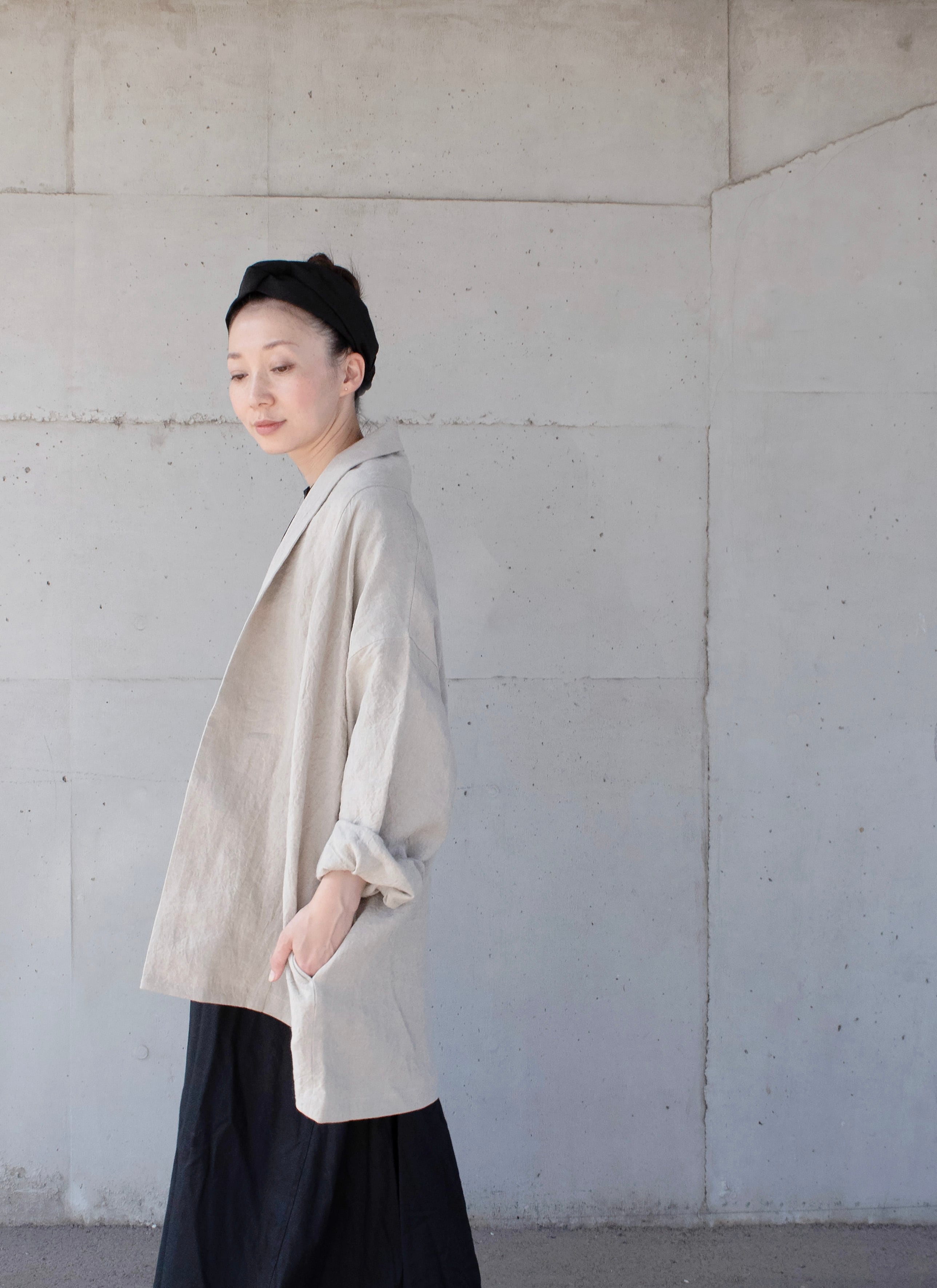 CHISHIRO 麻ローブコート CHISHIRO/チシロ 国産天日干しリネンローブコート - リネン服と暮らし