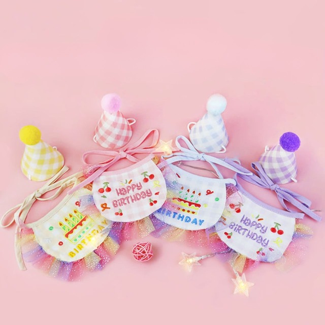 Dog Birthdayスタイ＆ハット 4color Pet06