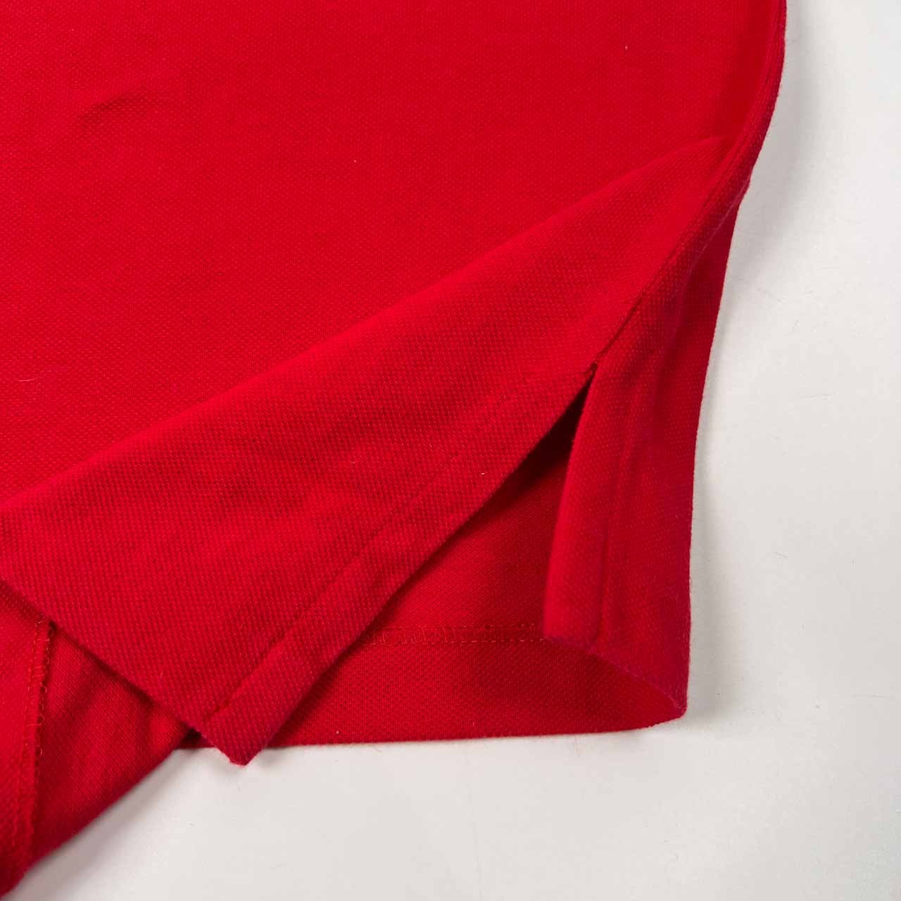 USA製 Cross Creek クロスクリーク てんとう虫刺繍 半袖 ポロシャツ サイズ M /レッド/アメリカ製/ビンテージ