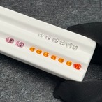 マンダリンガーネット ペアシェイプ 6.0x4.2mm, 0.54ct, ナミビア産